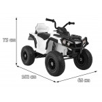 Elektrická štvorkolka ATV - biela